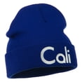 thumbnail image 5 of Cali Embroidered Long Beanie - Royal OSFM, 5 of 5