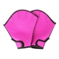 thumbnail image 1 of Lipstore 2xAQUATIC FITNESS SWIMMING GLOVES webbed Pool gloves Training Rose, 1 of 8