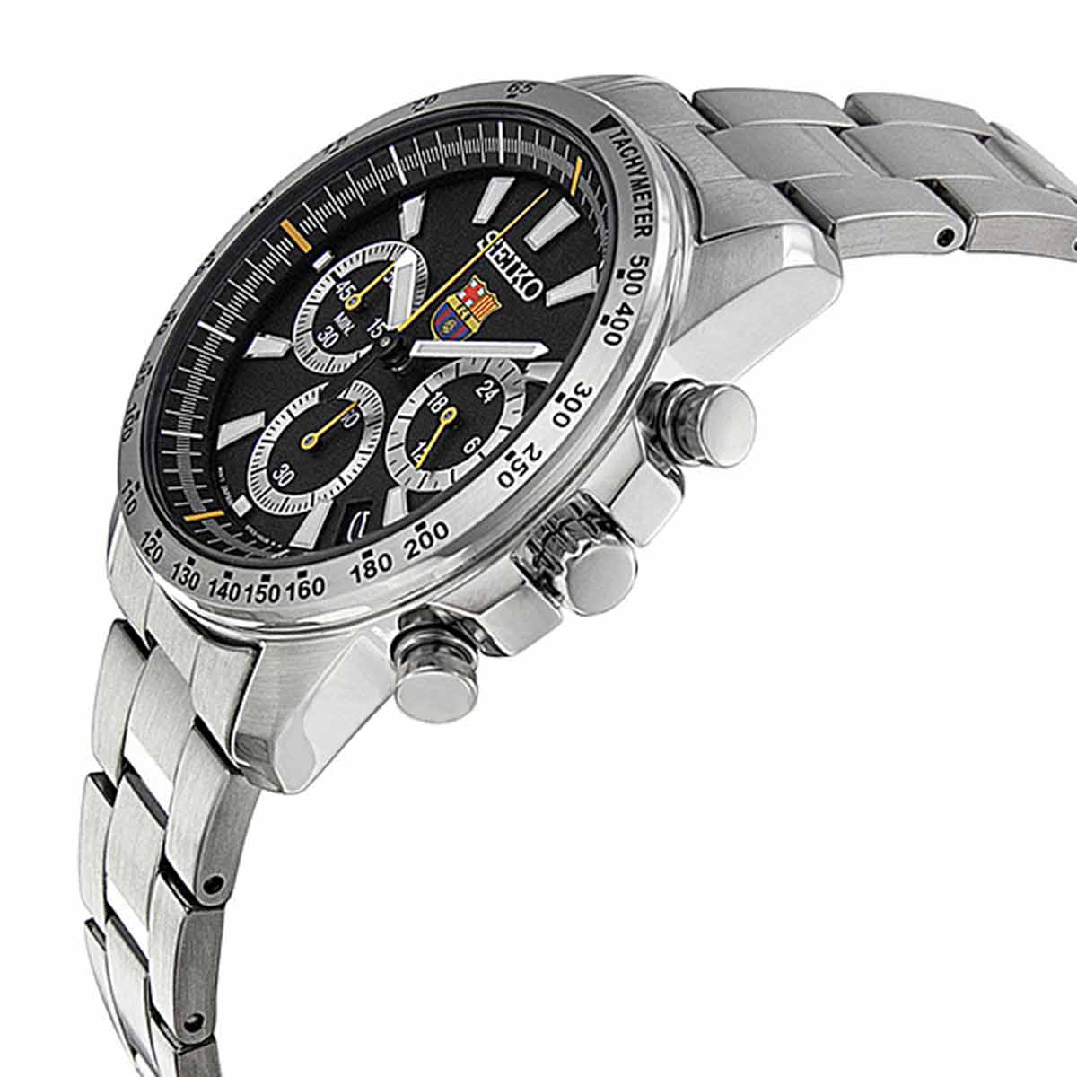 FCバルセロナ×セイコー コラボ腕時計 SSB073P1 クロノグラフ 海外版