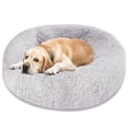 thumbnail image 4 of Round Ultra Soft Plush Calming Cushion Bed For Pets, Fluffy Dog Bed For Small Medium Large Dogs, 4 of 7