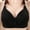 #0138-Black, variant on Xuncatan Women's Push Up Soft Cup Lace Bras Wirefree Jacquard Back Support Posture Anti-sagging Comfortable Breathable Bra Christmas gifts