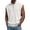 White, variant on LTTVQM Mens Waffle Cut Off Shirts 2026 Quarter Zip Pullover Tank Tops Summer Casual Gym Muscle Sleeveless Shirts Sky Blue XL