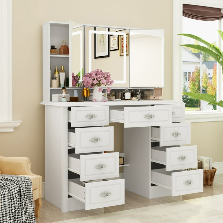 9 drawer dressing sale table