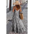 thumbnail image 3 of Women's Summer Spaghetti Strap Maxi Sundress - Scoop Neck, Flowy Boho Style for Casual Vacation Wear, 3 of 13