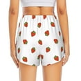 thumbnail image 4 of Goofa Hand Drawn Strawberry Printed Women 2 in 1 Running Shorts,Quick Dry Athletic Workout Shorts,High Waisted Athletic Shorts with Liner Pockets-Medium, 4 of 9