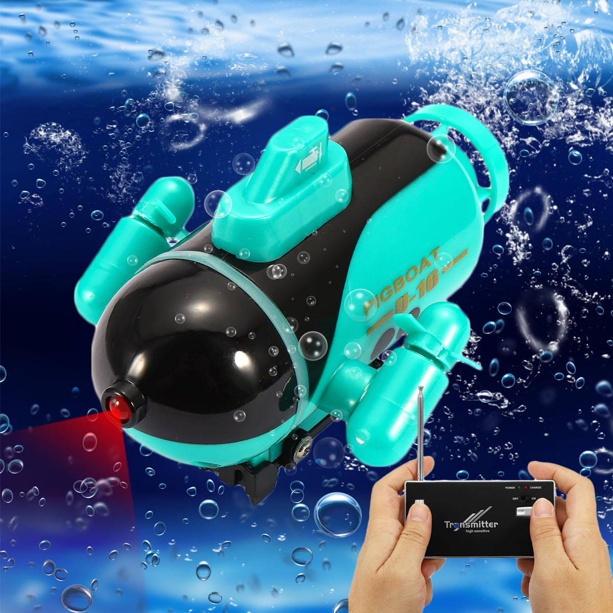 Create Toys Mini RC Submarine Boat RC Toy Remote Control Waterproof Diving N2B6 