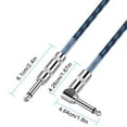 thumbnail image 5 of Latrodar 6.35mm Guitar Cable Guitar Amp Cable For Guitar Electric Best of Both Worlds le To Straight Cable color 4.4x12 Inch Home Stuff, 5 of 5