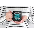 thumbnail image 2 of French Horn God's Gift To Marching Band. Artful, Crafty, Melodic Or Musically Inclined, Black 11oz Ceramic Mug, 2 of 5