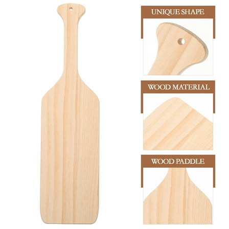 Unfinished Wood Paddle Unfinished Paddle Craft Wood Wooden Oar Decor Pendnat