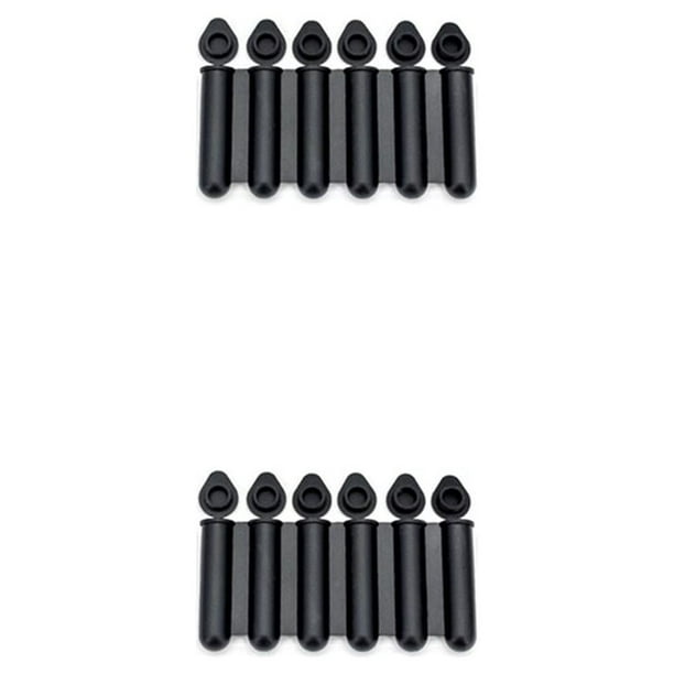 Advancent Bandeja de palitos de cubitos de hielo para tubos de congelador, molde para glaseado de bebidas, molde antiadherente para crema y Negro 2Conjunto