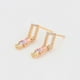 thumbnail image 5 of Aretes Largos Dama Swarovski Multicolor Pastel Oro 14K Lam dorado Unitalla, 5 of 7