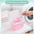 thumbnail image 5 of 4 Pack Laundry Pods Container and Dryer Sheet Holder, Detergent Powder Container with Lids &Labels & Scoop for Laundry Room Organization, Laundry Storage for Powder, Pods, Scent Booster Beads, 5 of 5