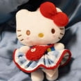 thumbnail image 2 of hello Cartoon Red Glasses Apron Keychain Plush Toy Backpack Doll Plush Keychain for Women Style 34, 2 of 2