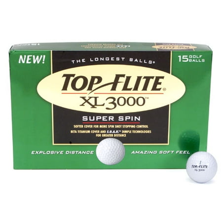 Top Flite XL 3000 Golf Balls, 15 Pack