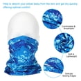 thumbnail image 4 of Uxcell Neck Gaiter, 4 Pack Breathable Cooling Face Cover Scarf for Cycling Running, Camo Blue, 4 of 6