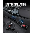 thumbnail image 6 of Car Seat Gap Filler, 2 Pack No-Drop Seat Side Gap Seam Filler Organizer with Phone Holder, Universal Fit Fill The Gap Between Seat and Console, Perfect for Car SUV Truck Black, 6 of 18