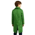 thumbnail image 6 of iiniim Boys Medieval Victorian Steampunk Jacket Renaissance Long Sleeve Embroidery Tailcoat Green 6, 6 of 7