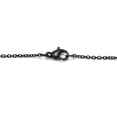 thumbnail image 2 of Black Titanium 1MM Rolo Link Necklace Chain 22", 2 of 2