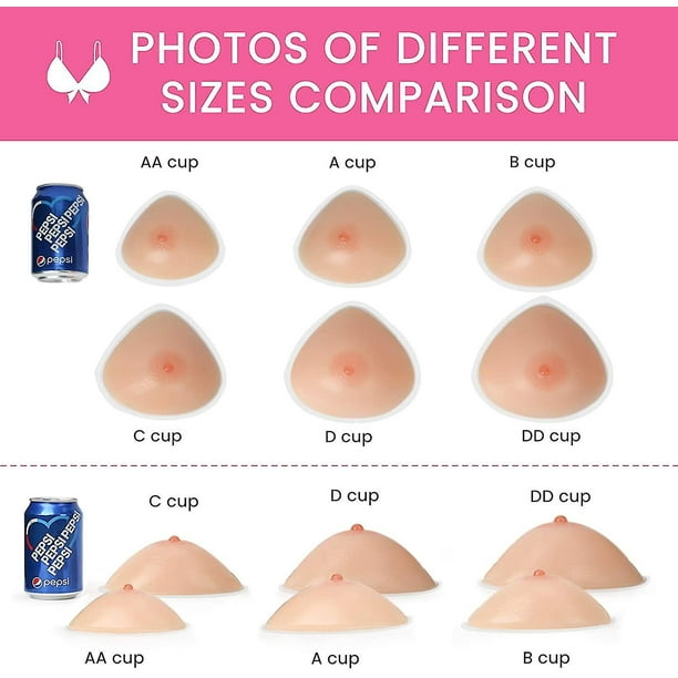 Self Adhesive Triangle Silicone Breast Forms Fake Boobs Mastectomy  Prosthesis Crossdresser Bra Pad Enhancers