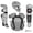 Silver, variant on All Star Adult System7 Axis Pro Catchers Set Black