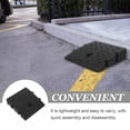 thumbnail image 3 of Hemobllo 2Pcs Plastic Curb Ramps for Cars and Wheelchairs Black Portable Outdoor Ramp, 3 of 6