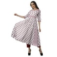 thumbnail image 2 of Moomaya Women's Printed Anarkali Kurti Pant Set “ Ethnic Clothing Sets For Women, 2 of 8