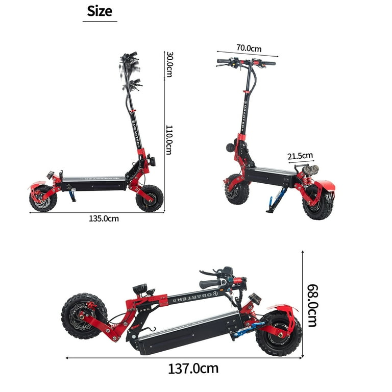 OBARTER X3 Off-Road Electric Scooter, 2400W Electric