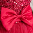 thumbnail image 5 of Little Girls Dresses Girls Flower Girl Dress Sleeveless Tulle Dress Party Dress for Girls Red Dress Girl Toddler Tutu Dress Toddler Birthday Dress 3-4 Years, 5 of 8