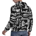 thumbnail image 4 of Bingfone Pasta Bacon Men'S Drawstring Hoodie Long Sleeve Pocket Sweatshirts-4x-Large, 4 of 9