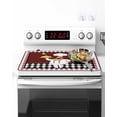 thumbnail image 2 of Stove Top Covers for Electric Stove, Fat Chef Glass Stovetop Cover Protector, Red Gourmet Kitchen Red Black Buffalo Plaid Induction Cooktop Protector Oven Mat for Kitchen Countertop 24"x21", 2 of 8