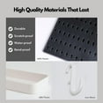 thumbnail image 4 of Pegboard Combination Kit with 2 Pegboards and 10 Accessories Modular Hanging for Wall Organizer, Crafts Organization, Ornaments Display, Peg Board (White, 22"x11"), 4 of 6