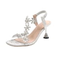 thumbnail image 2 of YOUYEDIAN Orthopedic Sandals for Women Summer Wide Arch Support Dressy Shoes 2026 Hiking Slip on Non Slip Open Toe Slippers (Silver), 2 of 6