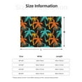 thumbnail image 5 of Yiaed Palm Trees Print Blanket Throw Blanket Soft Cozy Flannel Blanket for Home Bed Sofa Couch Chair-50"x40", 5 of 6