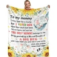 thumbnail image 1 of LHSHID Mom to Be Gifts Pregnancy Gifts First Time Mom Gifts Promoted to Mom Gifts Flannel Soft Blankets and Throws for New Mommy 30"x40", 1 of 9