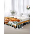 thumbnail image 6 of Twin XL Flat Sheet Only Watercolor Thanksgiving Pumpkins Soft Microfiber Cooling Bedding Sheets Black White Plaid Flat Bed Sheet for Hotel,Home Decor, 6 of 9