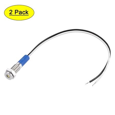 

Uxcell 24V 6mm M6 Metal Waterproof Panel Mount Yellow LED Indicator 130mm Wire 2 Count