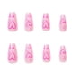 thumbnail image 3 of Uñas postizas largas Apuakthei, uñas postizas con forma de ataúd, uñas postizas con forma de corazón rosa, uñas adhesivas de cobertura completa para mujeres y niñas, 24 piezas, 3 of 6