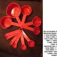 thumbnail image 5 of Worallymy 11pcs/set Measuring Cups Graduated Kitchen Measuring Tools Plastic Household Meaurement Spoons, Green, 5 of 8