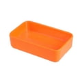 thumbnail image 1 of Miangastore Melamine Rectangular Hot Pot Dish Plastic Barbecue Plate Tableware for Home Restaurant Buffet (Type B, Small Size, Orange), 1 of 8