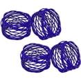 thumbnail image 1 of DAMAIE Anneaux pour Serviettes Faits à la Main, Ensemble de 4 pour Décoration de Table à Manger, Bleu, 1 of 7