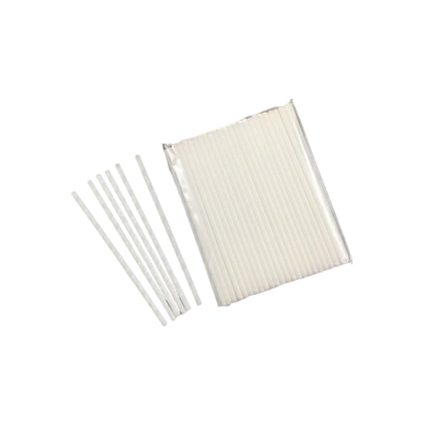 Monstrate 100 piezas palitos de piruleta paja reutilizable fuerte dureza palo hueco sin rebabas para manualidades DIY escuela 100x3,5mm varilla hueca Mostrada Varilla hueca de 100x3.5 mm Monstrate HA060947-02