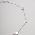 thumbnail image 3 of Mercie Sterling Silver Rhodium Plated Silver Heart by the Yard Bracelet, Dainty Everyday Jewellery for Women, 3 of 7