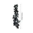 thumbnail image 3 of Halloween LED Vine Lights, 72.83 Inch Battery Operated Black Maple Leaf Garland for Indoor Outdoor Spooky Home Mantle Staircase Party Decoration, 3 of 9