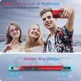 thumbnail image 6 of Hidden Series Galaxy S23 Case 5G,[Heat Dissipation][No Fall-Off Kickstand] 360°Metal Ring, 15Ft Military Grade Shockproof Protective Phone Case Designed for Samsung Galaxy S23 6.1", Red, 6 of 13