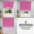 thumbnail image 3 of Tie Up Curtains for Windows Pink Ombre Valance Adjustable Balloon Curtain Gradient Gradual Color Tie Up Shades for Kitchen Living Room Bedroom Privacy Curtain Drape 34x45 Inch, 3 of 9
