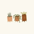thumbnail image 3 of Society6 Lebrii Little Face Vases Shower Curtain 71" x 74", 3 of 3