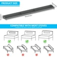 thumbnail image 2 of PENGXIANG Stove Top Shelf 30 Inch Silicone Magnetic Anti-Slip Over Stove Top Rack with 3 Functional Partitions Space Saving(Black), 2 of 8