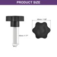 thumbnail image 2 of Uxcell Star Knobs, M12x45mm Plastic Hex Shaped Clamping Handle Screw Knobs, Hand Tightening Star Screw Knob, 2 of 6