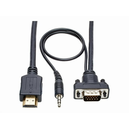 Tripp Lite 6ft 6" HDMI to VGA Adapter Converter Cable Active   3.5mm M/M 1080p