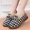 Black, variant on Women's Winter Loafers Plush Shearling Lining for Cold-Weather Warmth, Plaid Stripes with Metal Buckle